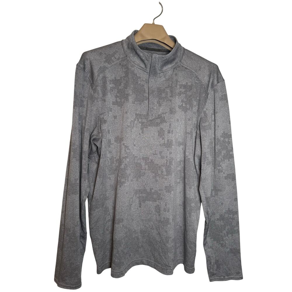 Duluth Trading Alaskan Hardgear Men’s 1/4 Quarter Zip Pullover LARGE Gray